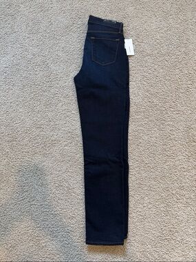 NWT J Brand Maria Straight High-Rise Jeans in Dark Indigo (Size: 26)